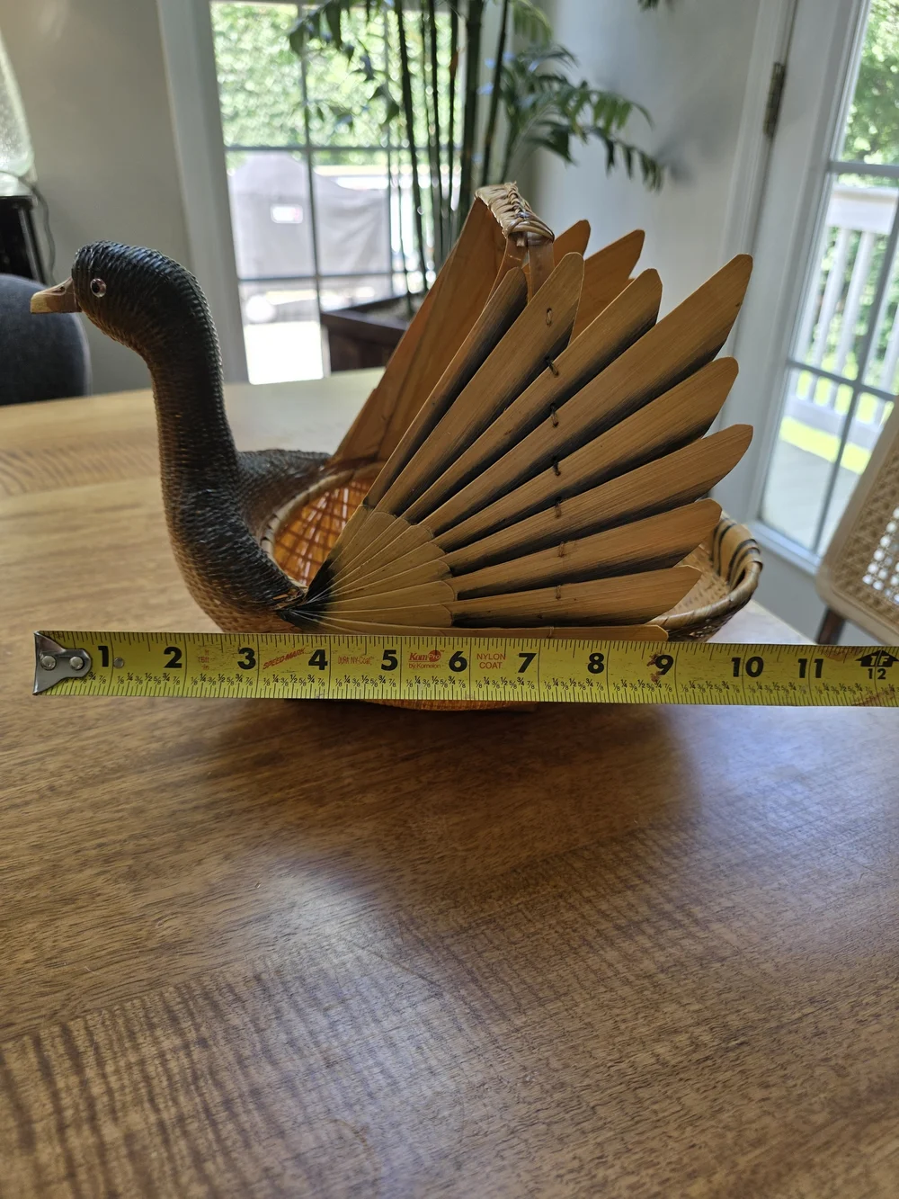 Vintage Shanghai Zhejiang Bamboo Duck Basket